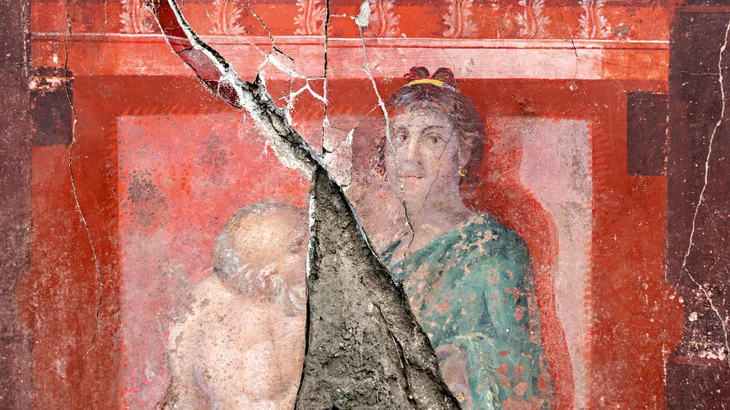 Wandmalerei im Haus des Thiasos, Pompeji