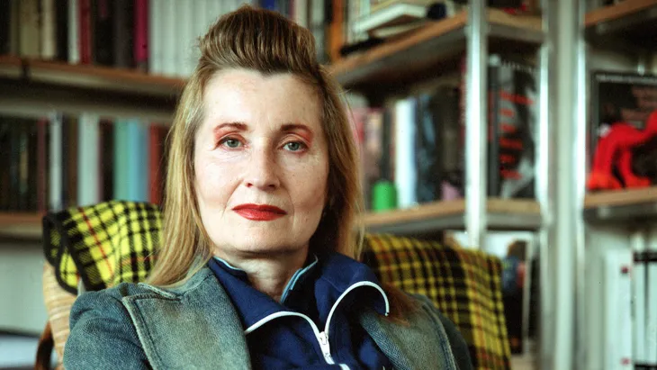 Elfriede Jelinek in ihrer Wiener Wohnung