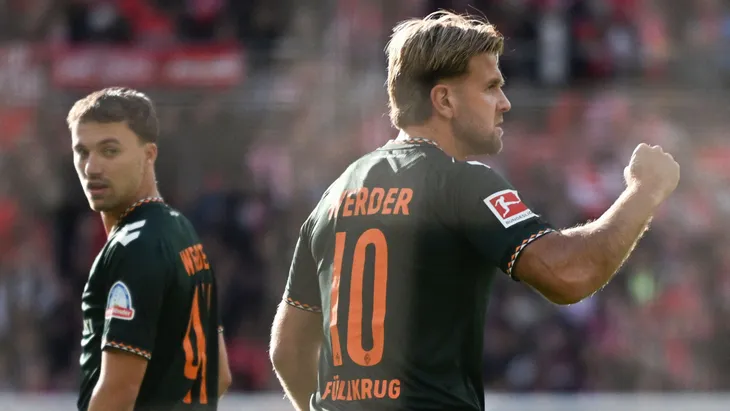 Beim Sieg in Mainz ist Niclas Füllkrug (rechts) zweimal treffsicher vom Elfmeterpunkt.