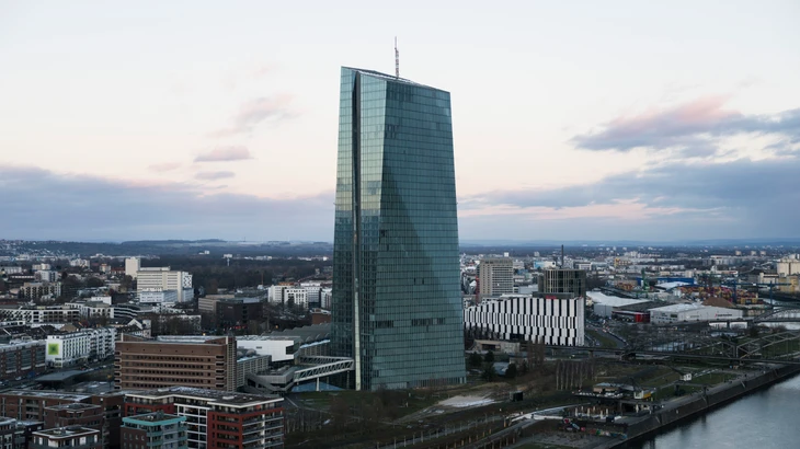 Der EZB-Turm in Frankfurt