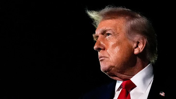 Er würde nie ein rassistisches Video posten: Präsident Donald Trump in diesem Jahr in Palm Beach.