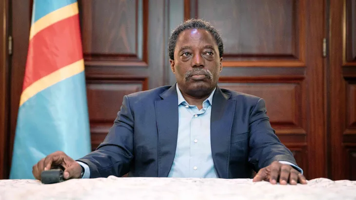 Kabila auf einer Pressekonferenz bei der Gründung der neuen politisch-militärischen Bewegung unter seiner Führung am Montag in Goma