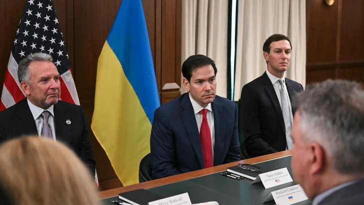 Außenminister Marco Rubio und die US-Delegation bei den Verhandlungen mit der Ukraine.