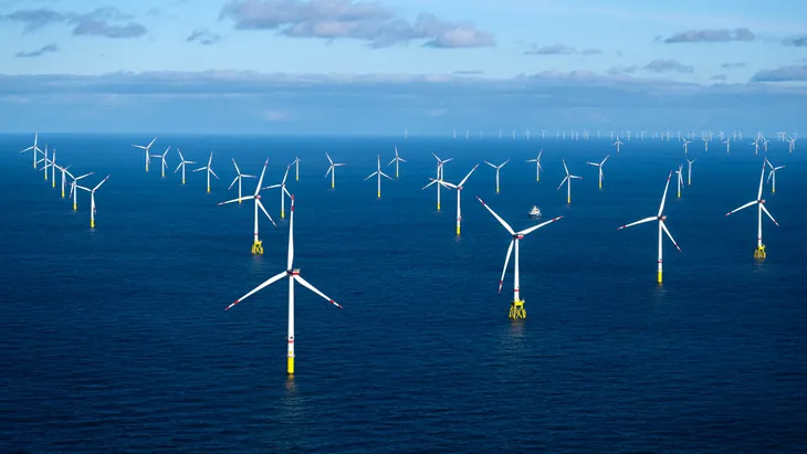 Der Offshore-Windpark Dolwin Alpha steht in der Nordsee.