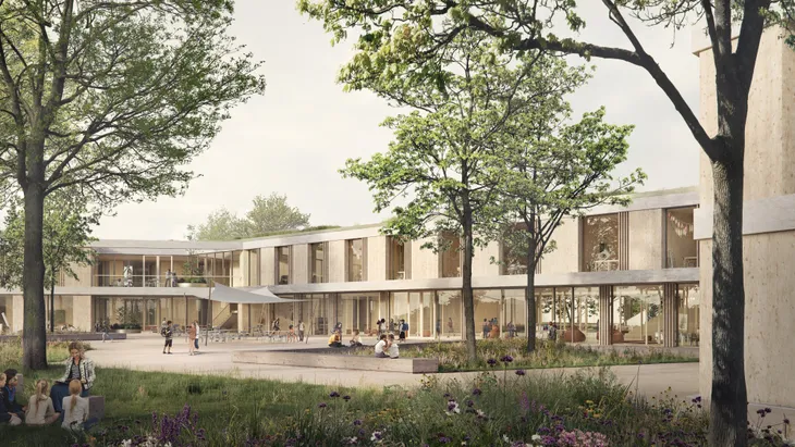 Mehr Platz zum Lernen: Die Friedrich-Fröbel-Schule in Niederrad bekommt einen Neubau.