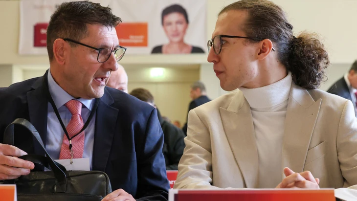 Thomas Schulze und John Lucas Dittrich am Samstag in Burg