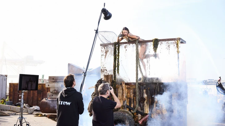 High-Fashion-Fisch vor Rankins Kamera: Anna