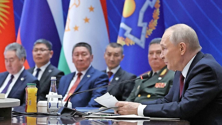 Wladimir Putin, hier in der vergangenen Woche in der kirgisischen Hauptstadt Bischkek während eines Treffens des von Russland geführten Militärbündnisses OVKS