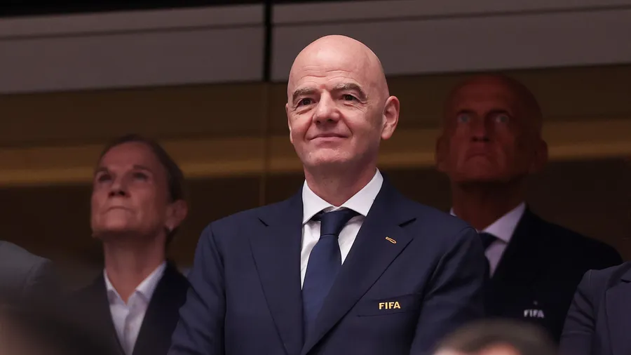 FIFA-Präsident Gianni Infantino beim Fußballspiel Elfenbeinküste gegen Norwegen
