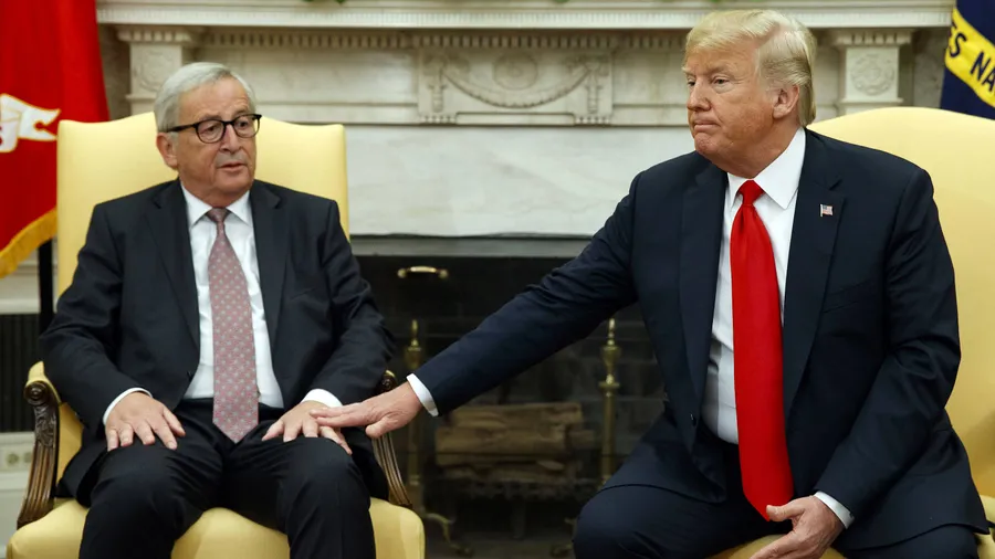 Donald Trump und Jean-Claude Juncker am Mittwoch im Oval Office