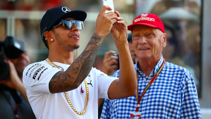 Zwei Formel-1-Stars ihrer Generation: Lewis Hamilton (links) und Niki Lauda.