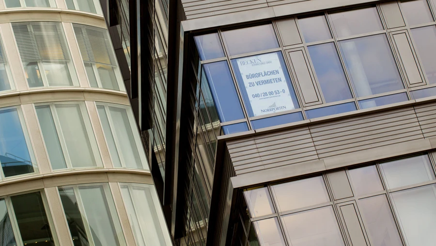 Zu vermieten: Manches Büro steht leer.