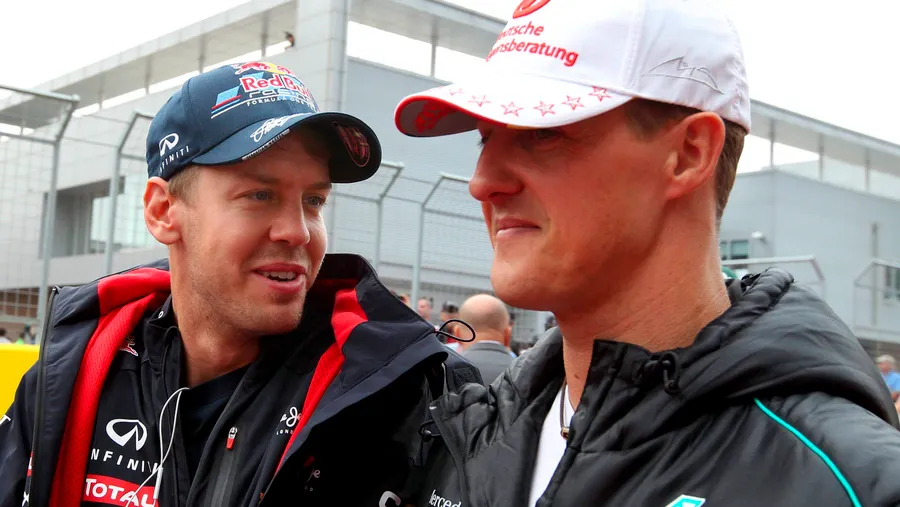 Zukunft und Vergangenheit: Vettel und Schumacher