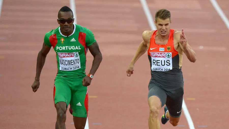 Nicht schnell genug in Zürich: Sprinter Julian Reus (rechts) scheitert im Halbfinale