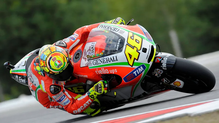 Auf Abschiedstournee: Valentino Rossi und seine Ducati