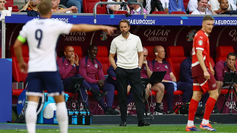 Kein Mann für das große Spektakel – auch nicht an der Seitenlinie: Englands Nationaltrainer Gareth Southgate