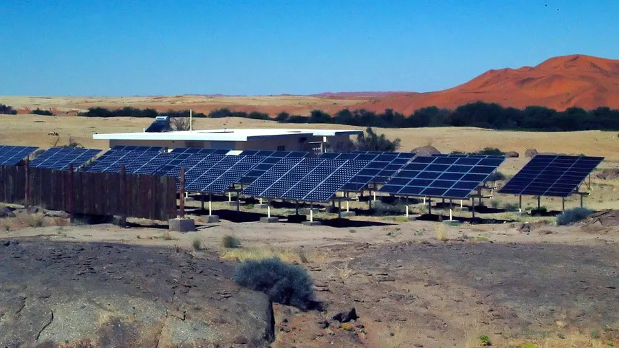 Solaranlagen in Namibia: Deutschland und Frankreich wollen den Ausbau erneuerbarer Energien in Afrika fördern.