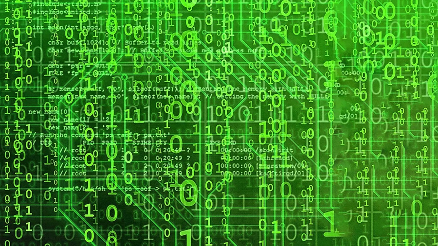 Binärer Code in chaotischer Anordnung