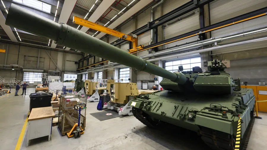 Schweres Geschütz: In Kassel stellt KNDS unter anderem Bauteile für Leopard-2-Panzer her.