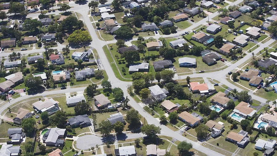 Amerikanischer Suburb in Florida.