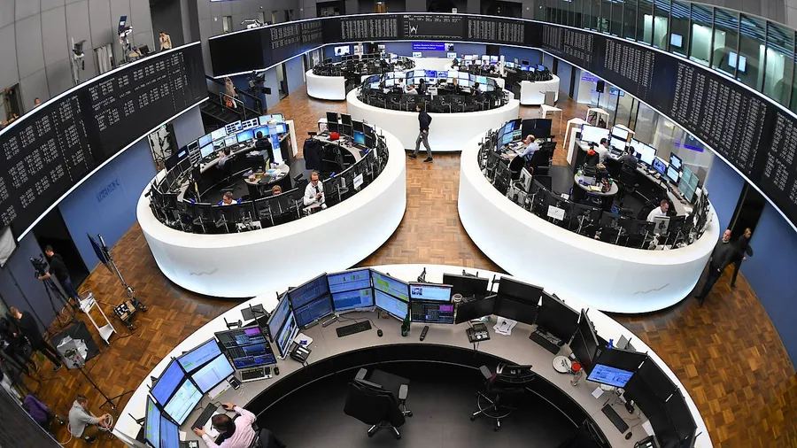 Der Handelssaal der Börse in Frankfurt