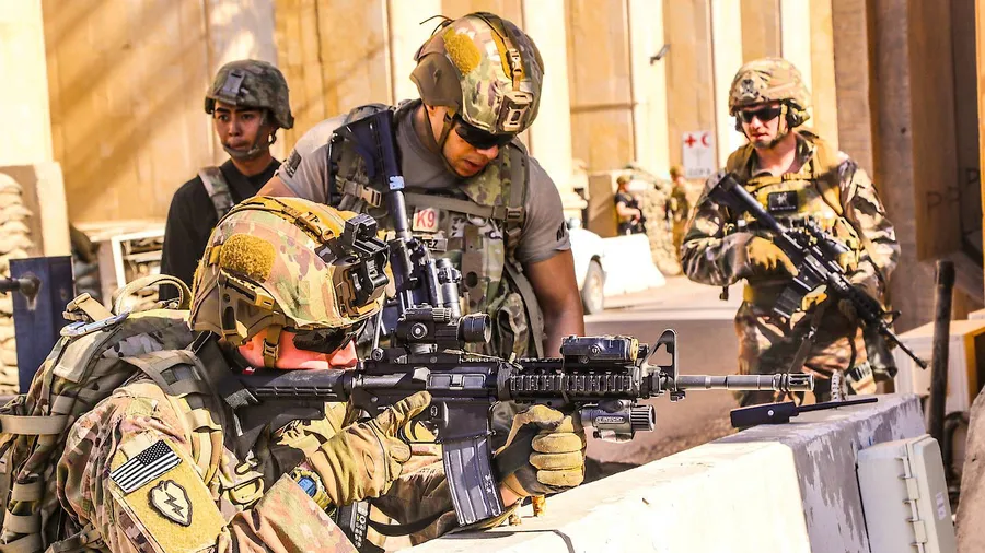 Amerikanische Soldaten in Bagdad