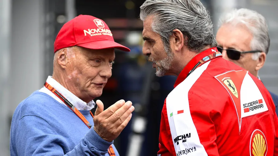 „Du musst vor allem ehrlich sein“: Maurizio Arrivabene (rechts) mit Niki Lauda
