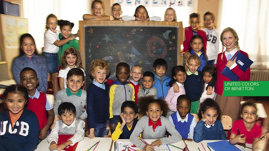 Europas Zukunft: Das Motiv fand Toscani in einer Mailänder Grundschule