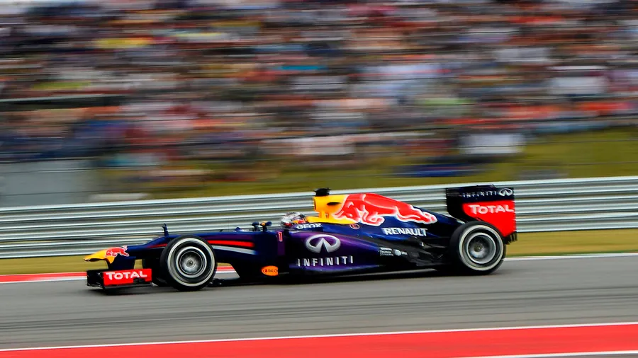 Vettel auf der Strecke in Austin