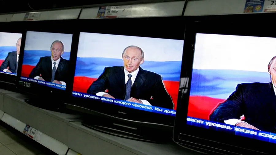 Kein Tag ohne Putin in den Nachrichten: Der Präsident beherrscht die russischen Medien.