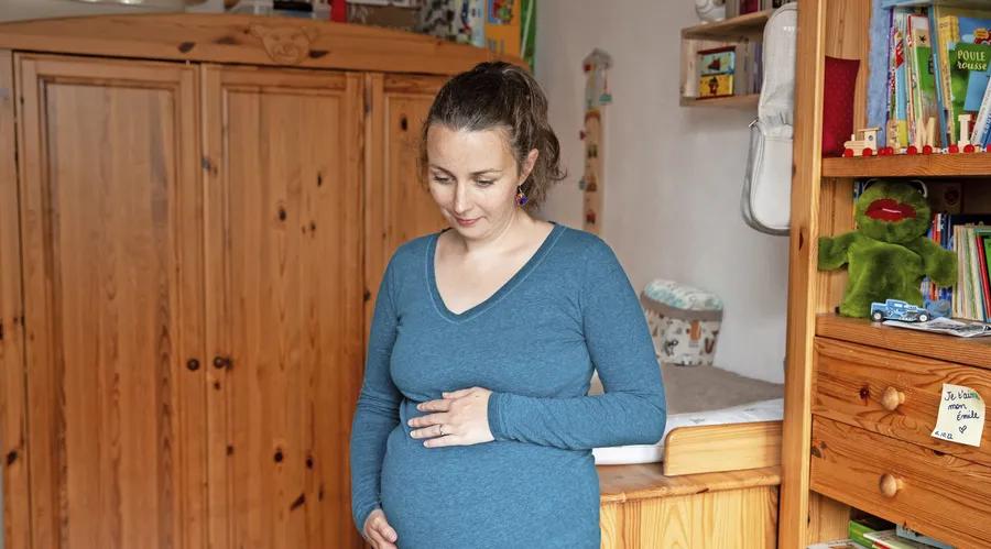 Zuversichtlich: Bei der Geburt des zweiten Kindes soll für Alexandra Hinz vieles besser werden.
