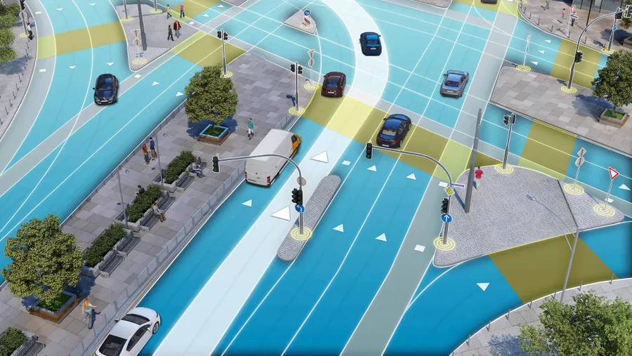 Hochdetaillierte und topaktuelle 3D-Karten sind nötig, damit die Autos immer in der richtigen Fahrspur unterwegs sind.