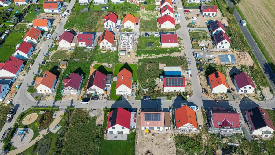 Neue Einfamilienhäuser in Leipzig: Am Stadtrand sind die Kaufpreise meist günstiger.