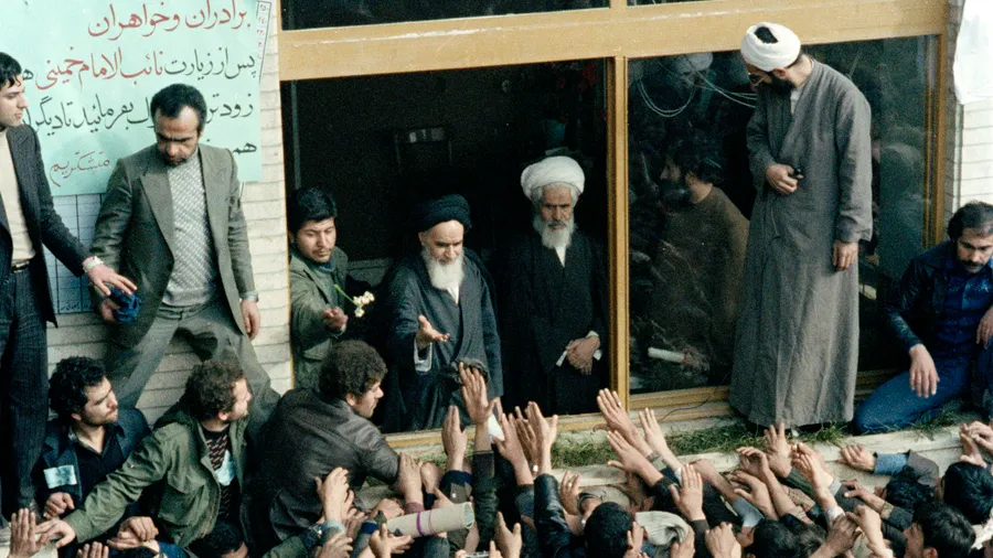 Der Gründer der Islamischen Republik, Ajatollah Ruhollah Khomeini, im Februar 1979 in Teheran