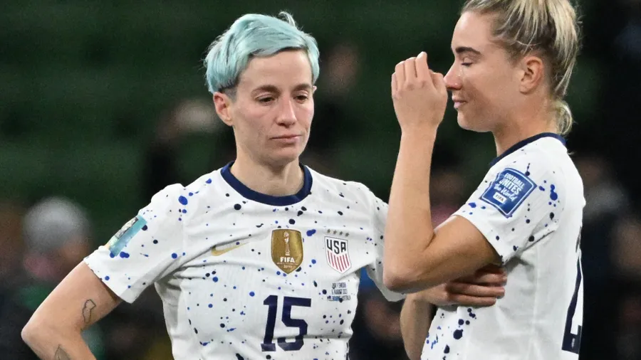Wer den Schaden hat, braucht für den Spott nicht zu sorgen: Megan Rapinoe (links) und Kristie Mewis