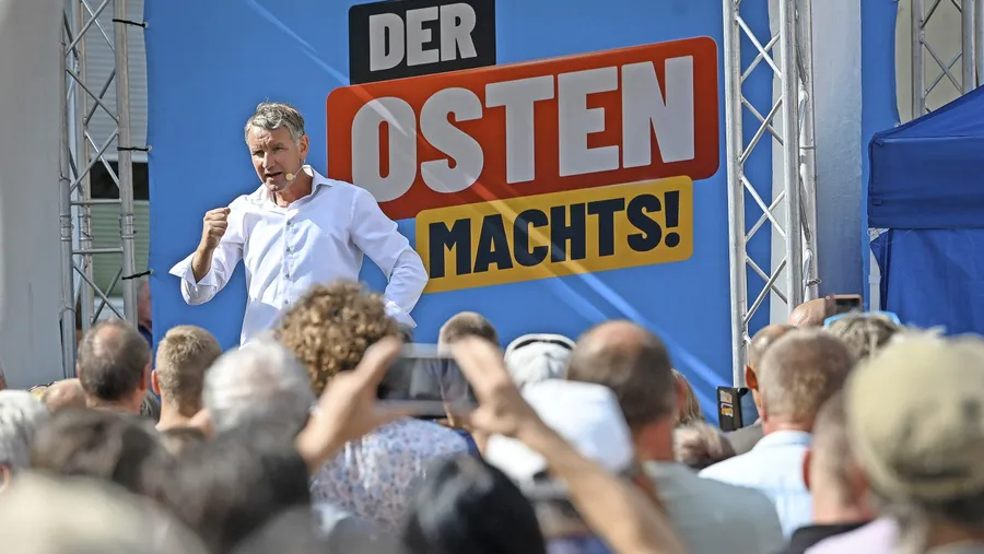 Wenige Tage vor der Wahl: Höcke in Bad Frankenhausen