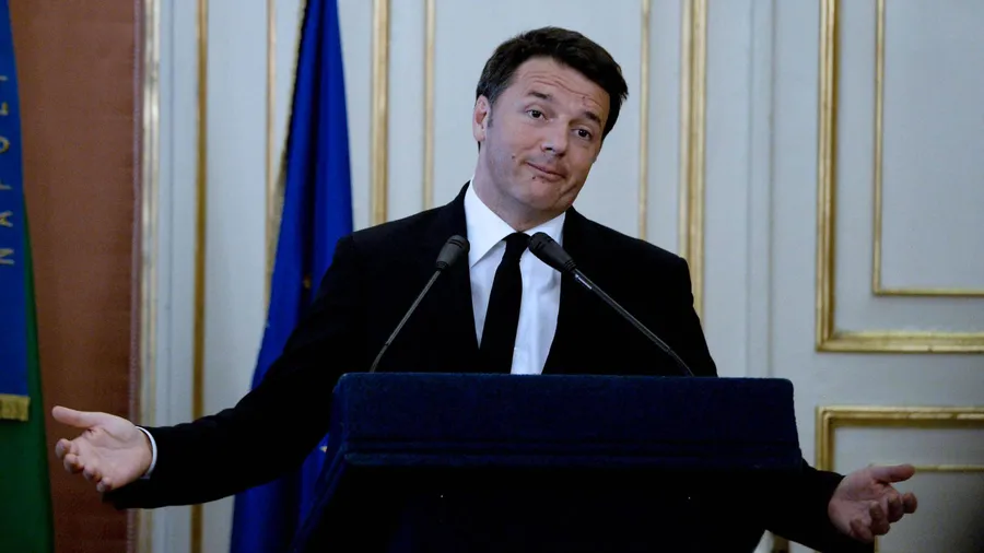 Italiens Ministerpräsident Matteo Renzi vergangene Woche in Neapel.