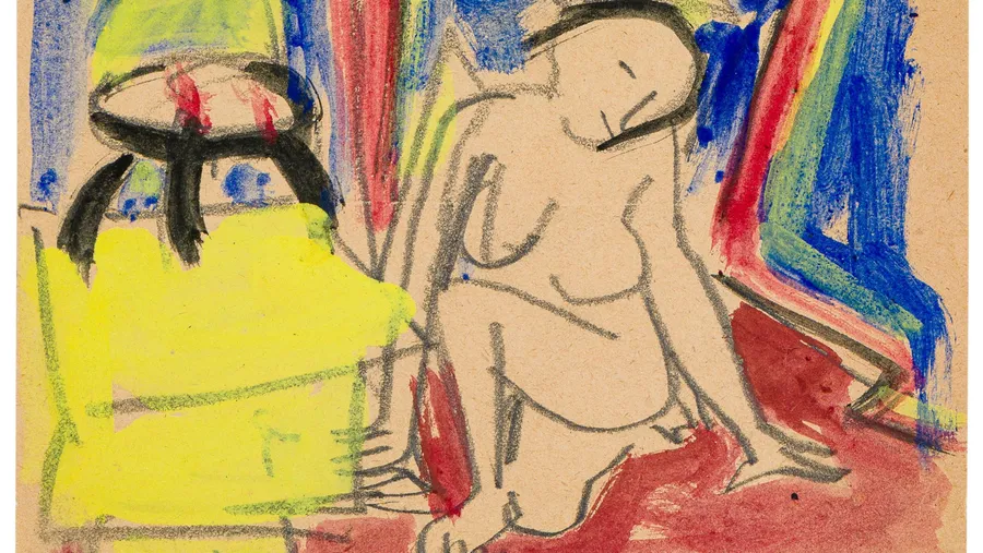 Ungehemmt und natürlich: Erich Heckel, „Akt im Raum“, 1910