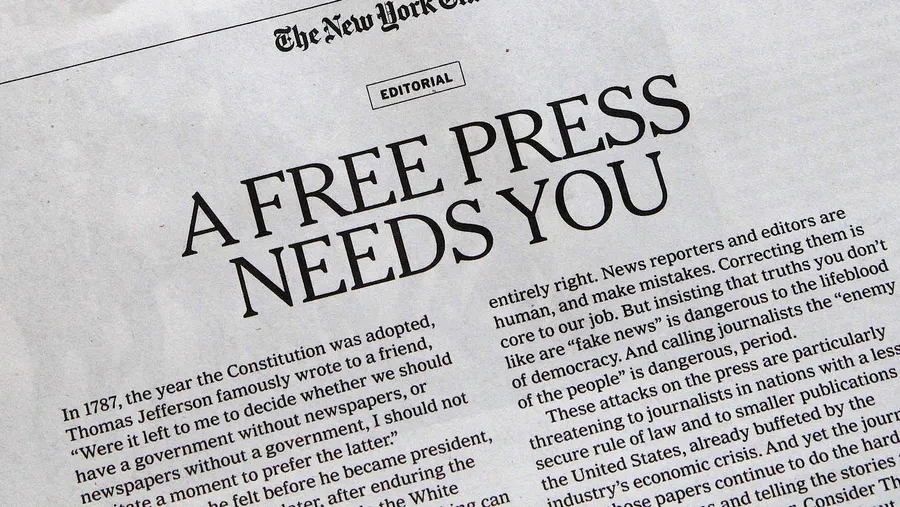 Mehr als 300 Medien wehrten sich am Donnerstag gegen Donald Trump.