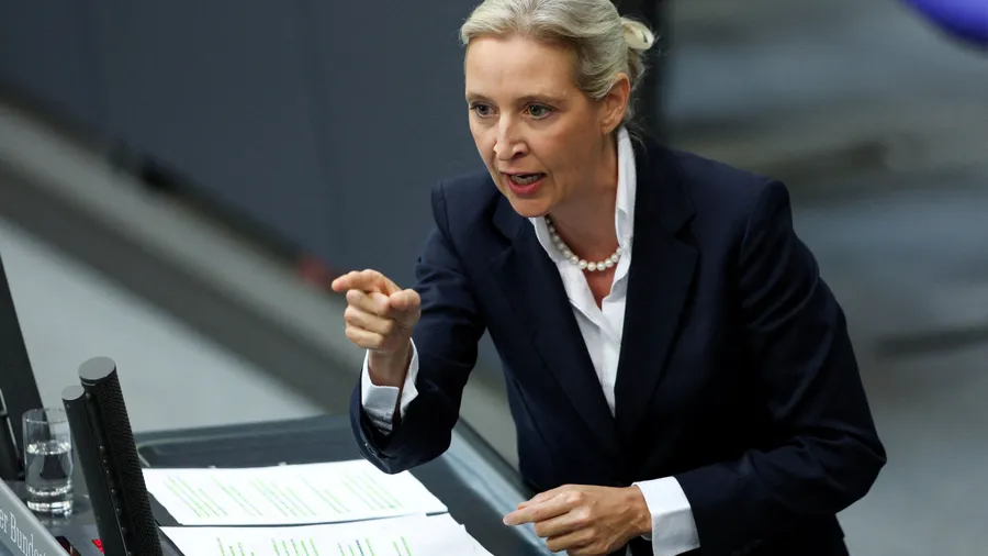 AfD-Ko-Chefin Alice Weidel am Donnerstag im Bundestag