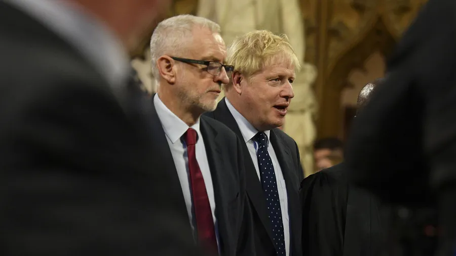 Erhoffen sich beide eine Mehrheit bei den Wahlen: Labour-Chef Jeremy Corbyn und Premierminister Boris Johnson