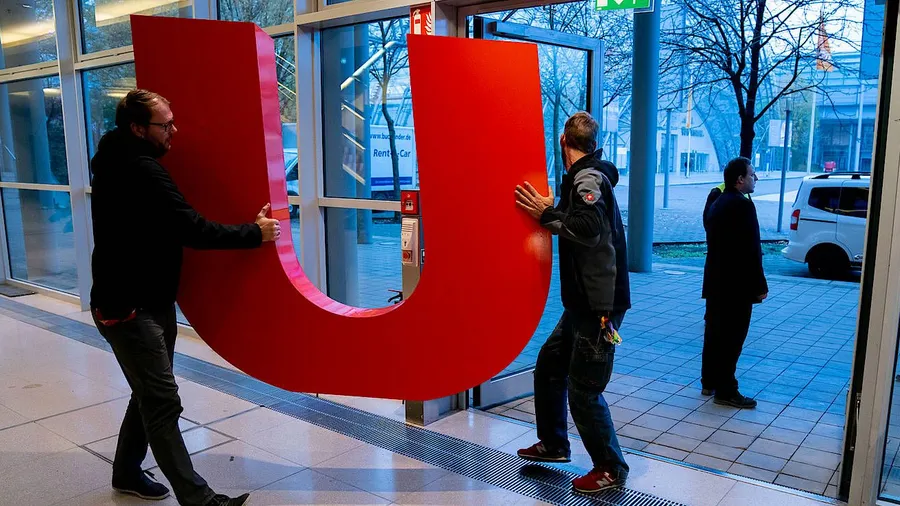 Letzte Vorbereitungen für den CDU-Parteitag in Leipzig