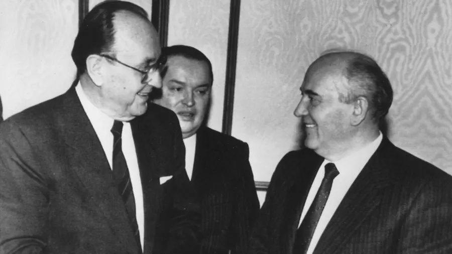 Gestalter der deutschen Einheit: Hans-Dietrich Genscher und Michail Gorbatschow.