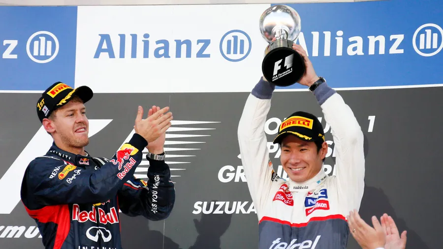Applaus vom Weltmeister: Der Japaner Kobayashi wird in seiner Heimat Dritter