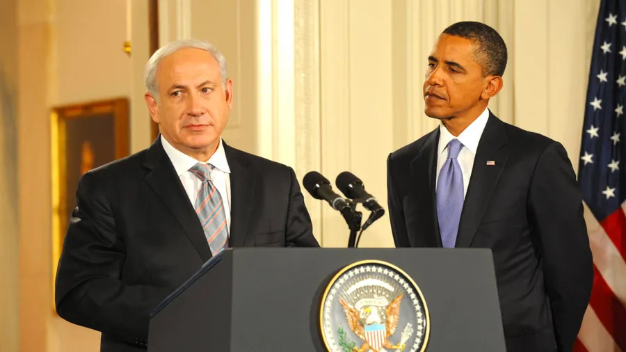 In tiefer Abneigung Verbunden: Präsident Barack Obama (rechts) und Benjamin Netanjahu (links)