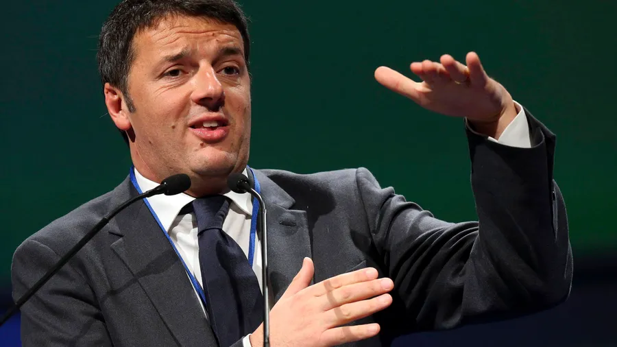 Der Vorsitzende der regierenden Mitte-Links-Partei Matteo Renzi