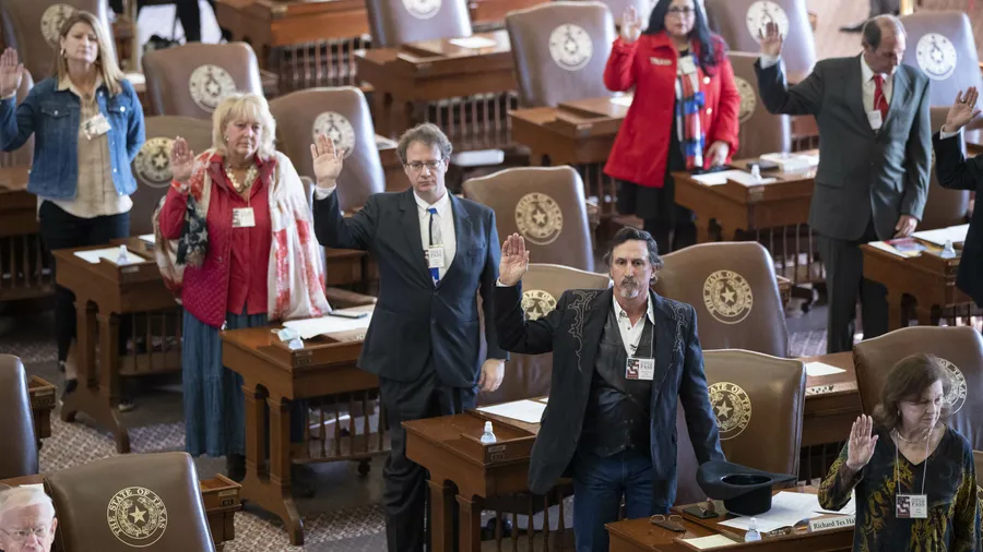 Wahlmänner und -frauen in Texas im Dezember 2020.