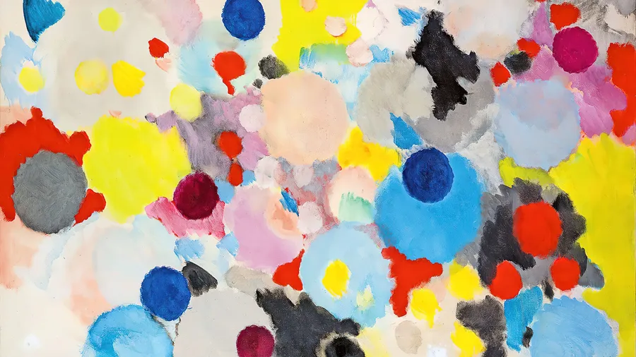 Ernst Wilhelm Nay „Stellar chromatisch“, 1955, © Ernst Wilhelm Nay Stiftung, Köln ⁄ VG Bild-Kunst, Bonn 2022