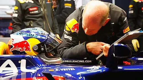 Auf dem Weg zum zweiten gemeinsamen Titel? Newey mit Sebastian Vettel