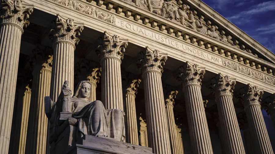 Der Oberste Gerichtshof der Vereinigten Staaten in Washington D.C.